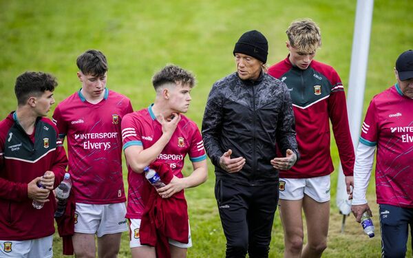 Mayo head coach Ciaran McDonald giving instructions ahead of the Connacht minor football final. Mayo head coach Ciaran McDonald giving instructions ahead of the Connacht minor football final.