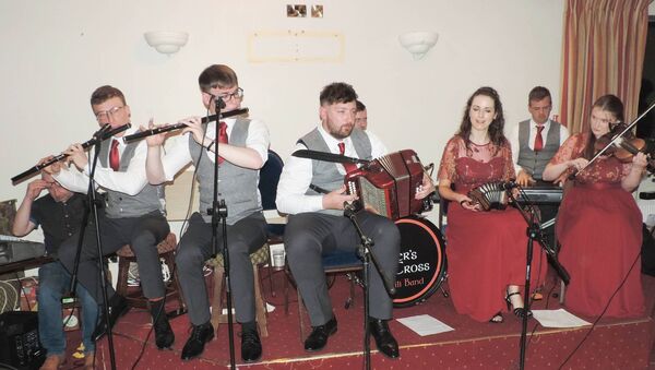 At the Oiche Ceol fundraiser which was held in the Brusna Inn in aid of St Patricks Church, Glan Restoration Fund were the Piper Cross Ceili Band. Pic James Hunt Photography.