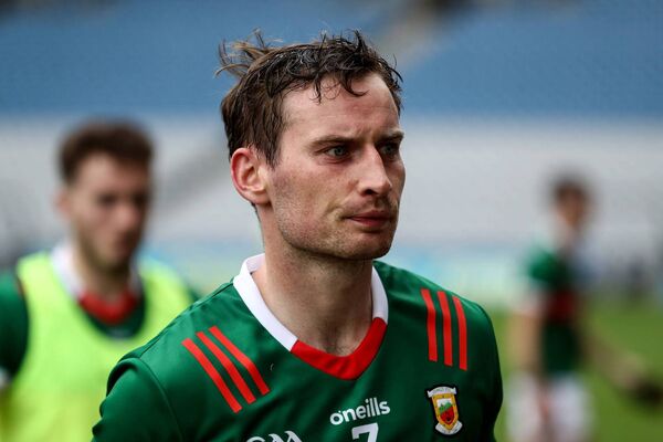 Mayo's Eoghan Collins dejected after the game. Picture: INPHO/Ben Brady Mayo's Eoghan Collins dejected after the game. Picture: INPHO/Ben Brady