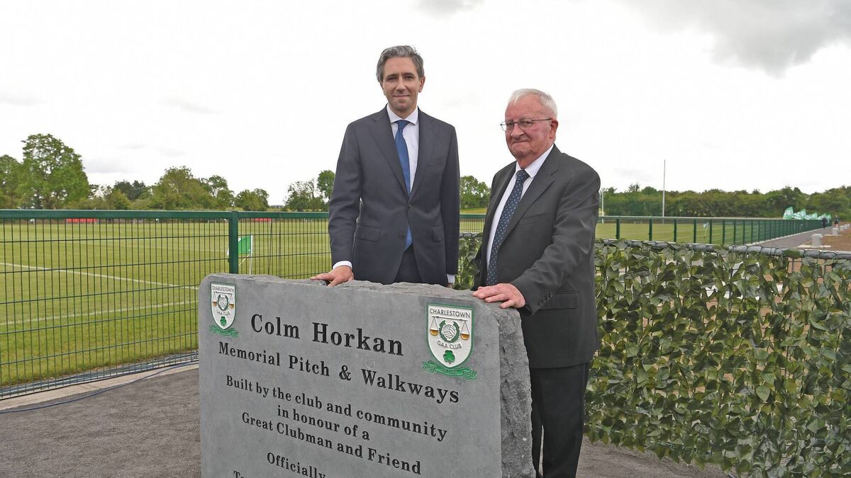 Emotional day in Charlestown as Taoiseach cuts ribbon on Colm Horkan Memorial Pitch