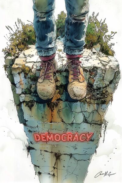  In banishing the authentic voices of dissent to the outermost peripheries, we debase the democratic enterprise we pretend to uphold. Illustration: Conor McGuire