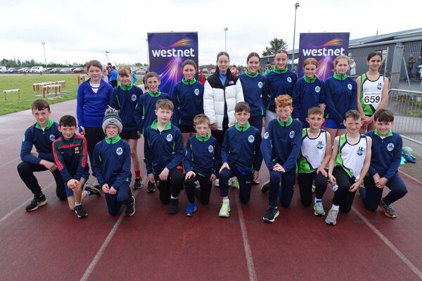Athletes from Moy Valley AC in Ballina didn't let the wet conditions dampen their enthusiasm. Athletes from Moy Valley AC in Ballina didn't let the wet conditions dampen their enthusiasm.