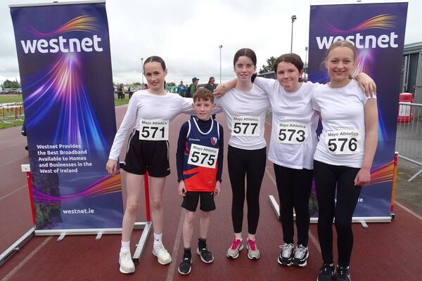Erris AC had the furthest to travel of the clubs who took part in the Mayo Track and Field Championships which were hosted by Claremorris AC. Erris AC had the furthest to travel of the clubs who took part in the Mayo Track and Field Championships which were hosted by Claremorris AC.