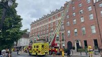 Firefighters rush to Shelbourne Hotel in Dublin