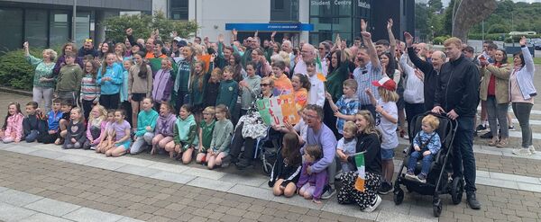 Lauren Cadden surrounded by family, friends and supporters as the European Championships heroine was afforded a rapturous homecoming in Sligo last Sunday.
