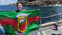 Carol conquers epic swim to iconic Irish landmark
