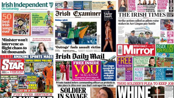 What the papers say: Saturday's front pages