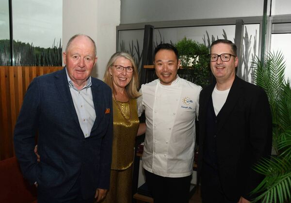 Renowned chef Kwanghi Chan has returned to The Ice House in Ballina with a summer seafood special. Pictured at the launch of the new partnership are, from left: Pearse Farrell, Bernie Keogh, Chef Kwanghi Chan and Niall Kerins. Renowned chef Kwanghi Chan has returned to The Ice House in Ballina with a summer seafood special. Pictured at the launch of the new partnership are, from left: Pearse Farrell, Bernie Keogh, Chef Kwanghi Chan and Niall Kerins.