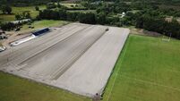 Local Notes: An aerial view of the newly developed pitch at Gilmartin Park, Kiltimagh.
