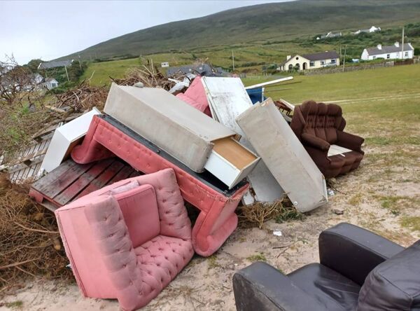 Dumping ahead of Bonfire Night in a picturesque part of Achill Island. 