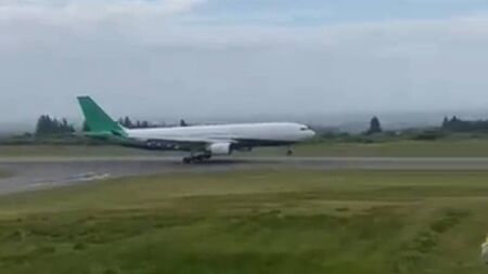 Watch: Ireland West Airport Knock welcomes aircraft after 10,000km trip