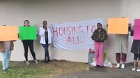 Refugees hold protest against move to Ballina hotel 