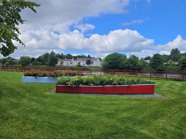 Bishop's Field pictured in August 2022 after massive overhaul works were carried out by Ballina Tidy Towns Pic: Paul O'Malley