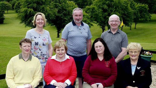 At Balla Golf Club, winners in the Shaws sponsored stableford competition, pictured were: left to right: Front: Ashling Prendergast, Helen Byrne, Lady Captain Caroline Bourke, President Mary Jo Cannon. Back: Pauline O'Connor, Damian Bourke, and Club Captain John Walsh. Pic:Trish Forde. At Balla Golf Club, winners in the Shaws sponsored stableford competition, pictured were: left to right: Front: Ashling Prendergast, Helen Byrne, Lady Captain Caroline Bourke, President Mary Jo Cannon. Back: Pauline O'Connor, Damian Bourke, and Club Captain John Walsh. Pic:Trish Forde.