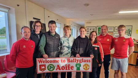 Ireland international holds coaching session in Ballyglass