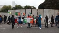 Gardaí disperse protesters from site earmarked to house asylum seekers