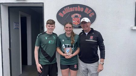 Local Notes: Ballinrobe and Connacht player was presented with plaque after game by EIRA.