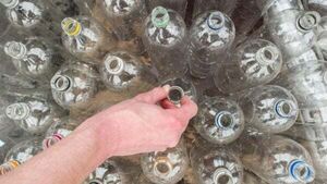 Commuters warned not to rifle through bins at train stations for cans and bottles Commuters warned not to rifle through bins at train stations for cans and bottles