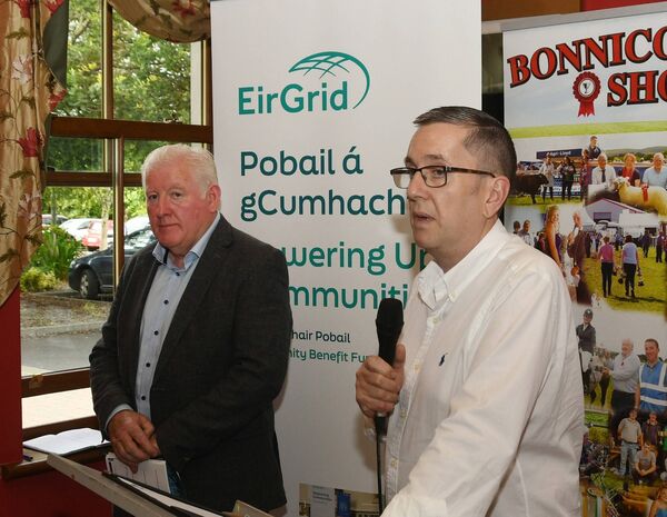 Bonniconlon Show Launch in The Great National Hotel with Cllr John O'Hara Cathaoirleach Mayo County Council, Chairperson Bonniconlon Show and John Scully ESB sponsor. Picture: John O'Grady.