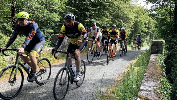 Cyclists speeding through the tree laden country lanes when participating in the recent Ollie Roache Memorial Cycle passing through Moorehall. Picture by Tom Quinn Cyclists speeding through the tree laden country lanes when participating in the recent Ollie Roache Memorial Cycle passing through Moorehall. Picture by Tom Quinn