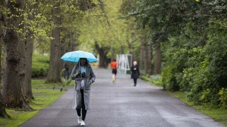 Bank holiday washout: Met Éireann issues orange weather warning for heavy rain