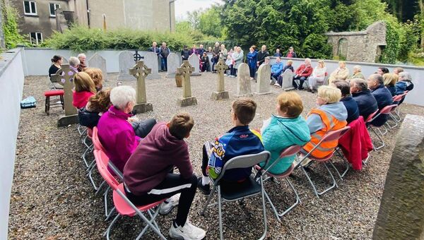 Members of Errew community pictured at the recent memorial evening and prayer service at Errew Monastery. Members of Errew community pictured at the recent memorial evening and prayer service at Errew Monastery.