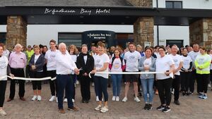 Local Notes: Cutting the ribbon to start the Sunset4Stop 5km walk in Belmullet 