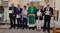 Local Notes: Five parishioners from Easkey and Rathlee received their Golden Jubilee Awards from the PTAA.