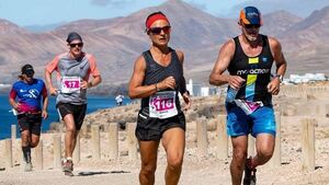 First lady for the Lanzarote trail race First lady for the Lanzarote trail race