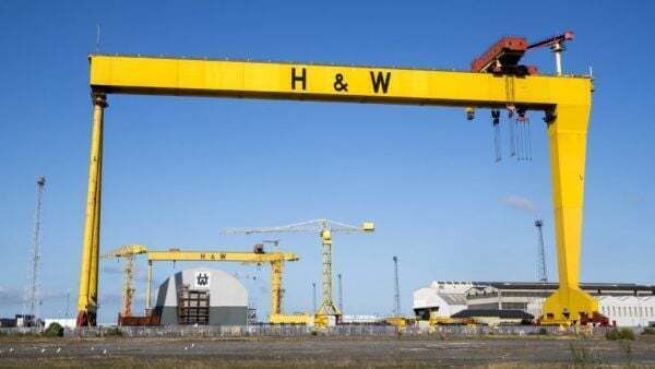 Financial support for troubled Belfast shipbuilder Harland and Wolff ‘under review’