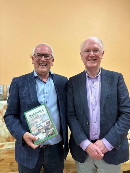 Author Peter McLoughlin with Fr Brendan Hoban who launched the book.