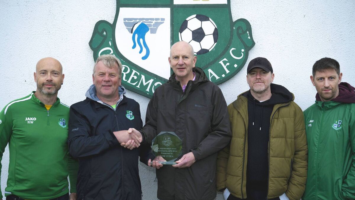 Local Notes: Tom is recognised for his service to Claremorris FC