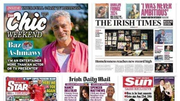 What the papers say: Saturday's front pages