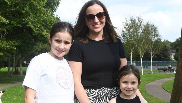 Enjoying the sunshine in Ballina's Tom Ruane Park were Anna, Tracey and Ada Jones from Killala. Picture: John O'Grady Enjoying the sunshine in Ballina's Tom Ruane Park were Anna, Tracey and Ada Jones from Killala. Picture: John O'Grady