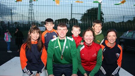 Joyce receives heroes welcome on return home