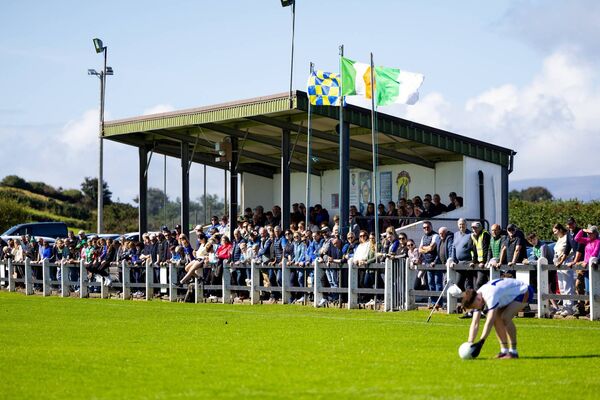 Supporters filled St Brendan's Park, Kilmeena, for the Eastern Gaels v Achill tie. Picture: James Osborne Supporters filled St Brendan's Park, Kilmeena, for the Eastern Gaels v Achill tie. Picture: James Osborne