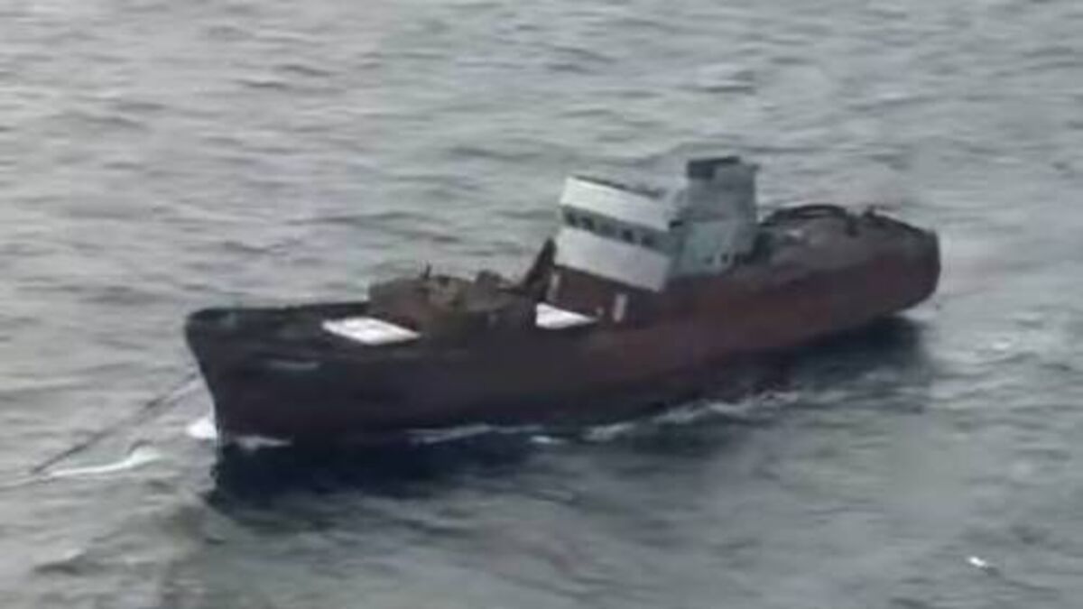Watch: Smuggling ship heads for Mayo bay ahead of scheduled sinking