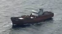 Watch: Smuggling ship heads for Mayo bay ahead of scheduled sinking
