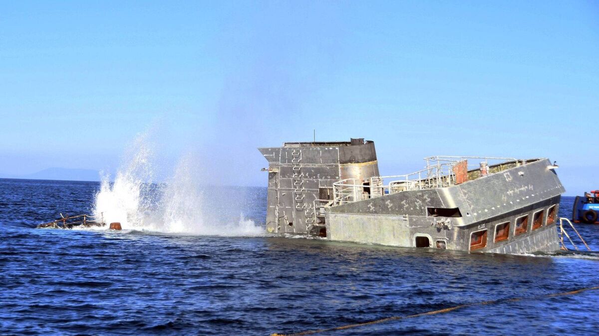 Great excitement over future of ship sank into Killala Bay