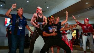 The news cycle grinds to a hall in America