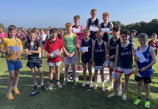 The top 12 boys in the 5th and 6th class race at Belleek, Ballina last week. The top 12 boys in the 5th and 6th class race at Belleek, Ballina last week.