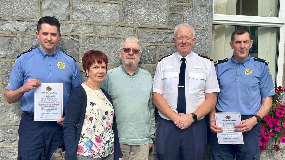 Gardaí thanked for 'heroic' act in the West