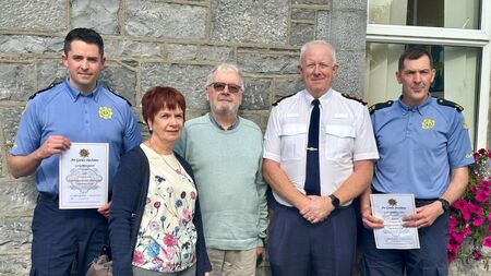 Gardaí thanked for 'heroic' act in the West
