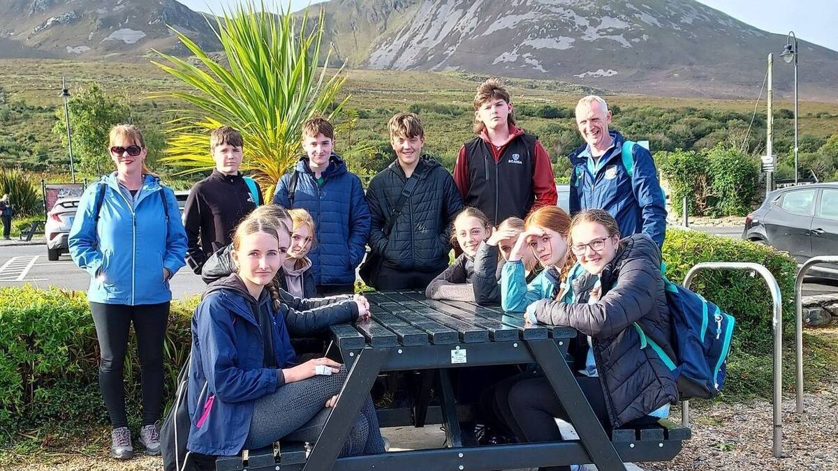 Local Notes: Students from Gaelcholaiste Chomain on an adventure tour to Westport as part of St John Paul 11 program.
