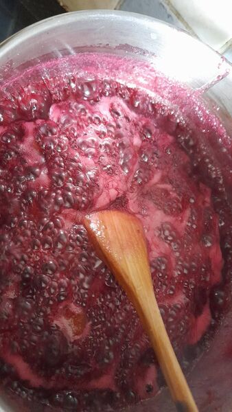 The whole process created a lovely smell in the house, apart from when the big pot boiled over on top of the range. The whole process created a lovely smell in the house, apart from when the big pot boiled over on top of the range.