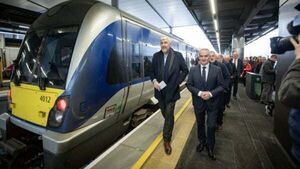 Trains start running from new Belfast Grand Central Station Trains start running from new Belfast Grand Central Station