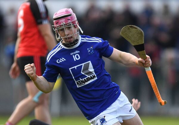 Tooreen’s Liam Lavin celebrates after scoring a goal against Ballyhaunis in the Mayo senior hurling championship A final at Adrian Freeman Park, Tooreen, last Saturday. Picture: David Farrell Photography 