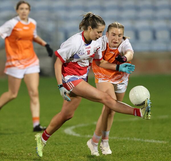 Aghamore's Niamh Mooney in full flight against St Brigid's in the Mayo LGFA Junior 'A' Final in Hastings Insurance MacHale Park, Castlebar. Picture: Michael Donnelly Aghamore's Niamh Mooney in full flight against St Brigid's in the Mayo LGFA Junior 'A' Final in Hastings Insurance MacHale Park, Castlebar. Picture: Michael Donnelly