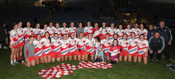 Aghamore who defeated St Brigid's in the Mayo LGFA Junior A Final in Hastings Insurance MacHale Park pictured in the dark. Picture: Michael Donnelly Aghamore who defeated St Brigid's in the Mayo LGFA Junior A Final in Hastings Insurance MacHale Park pictured in the dark. Picture: Michael Donnelly