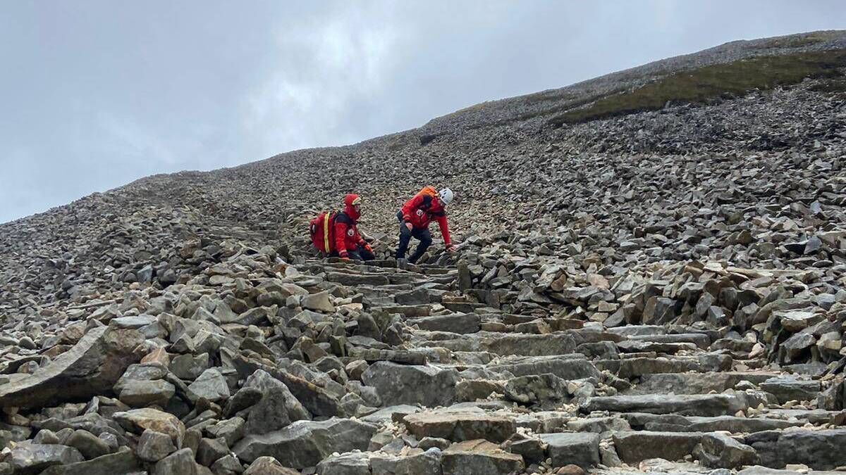 Man rescued from Croagh Patrick after getting into difficulty during Storm Ashley